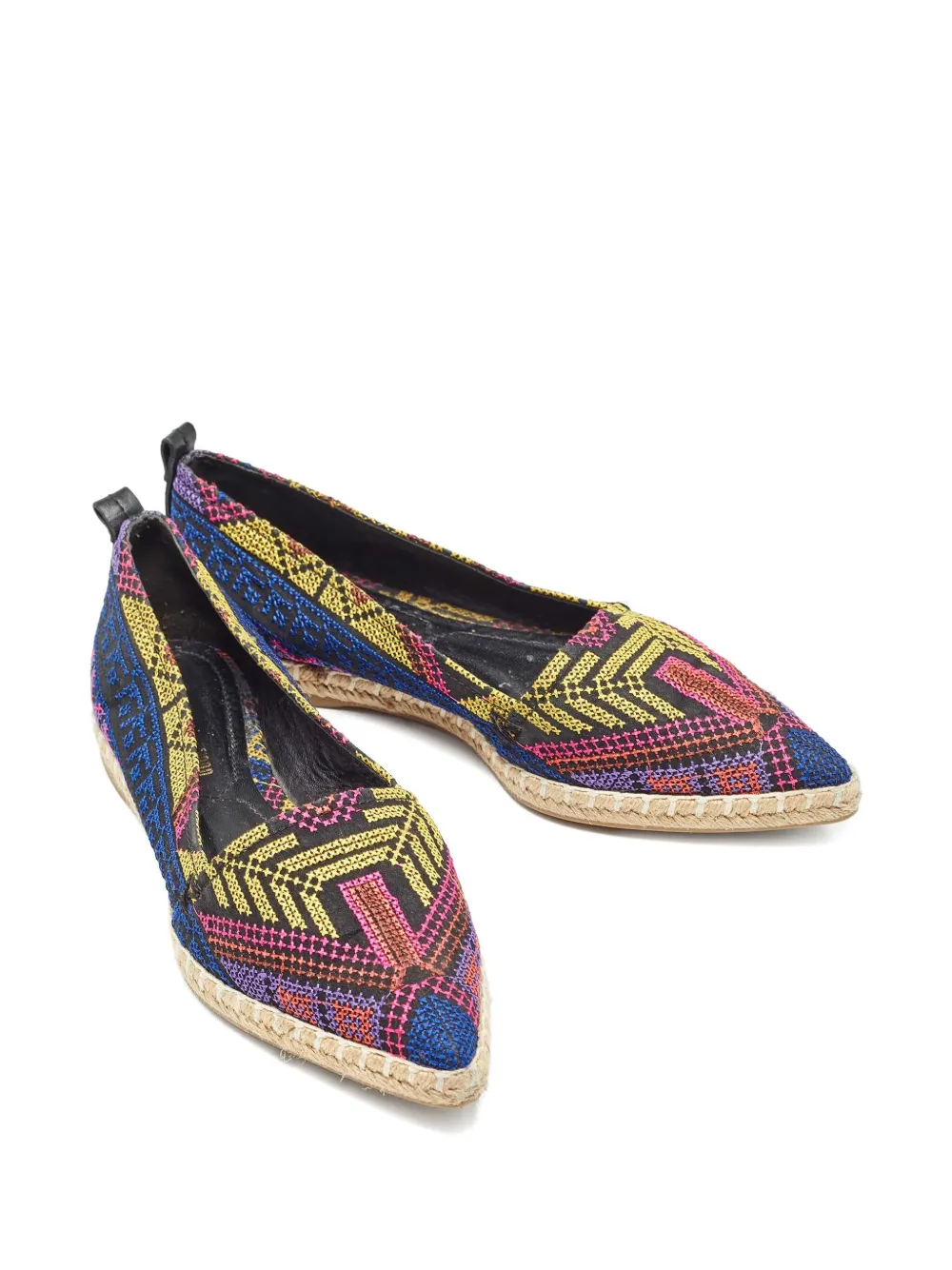 Nicholas Kirkwood Pre-owned espadrilles met geborduurde puntige neus - Blauw