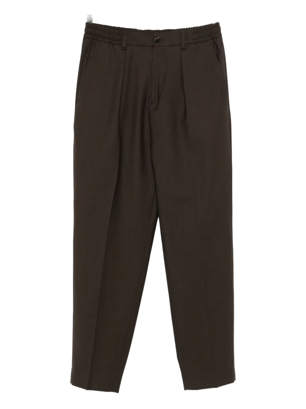 BE ABLE pleated elasticated-waist trousers | Brown | Image 1