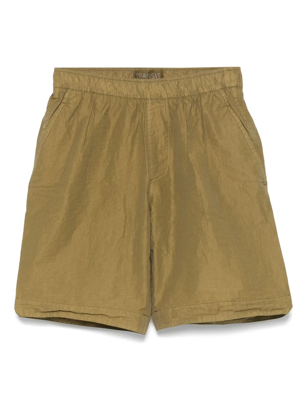 Transit elasticated-waistband shorts | Green | Image 1