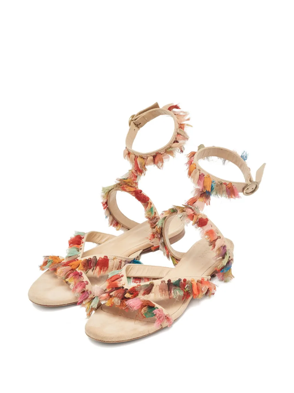 Chloé Pre-Owned suede fringed sandals | Image 2