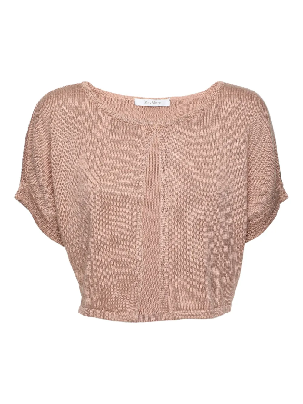 Max Mara Pre-owned short-sleeve knitted top | Neutrals | Image 1