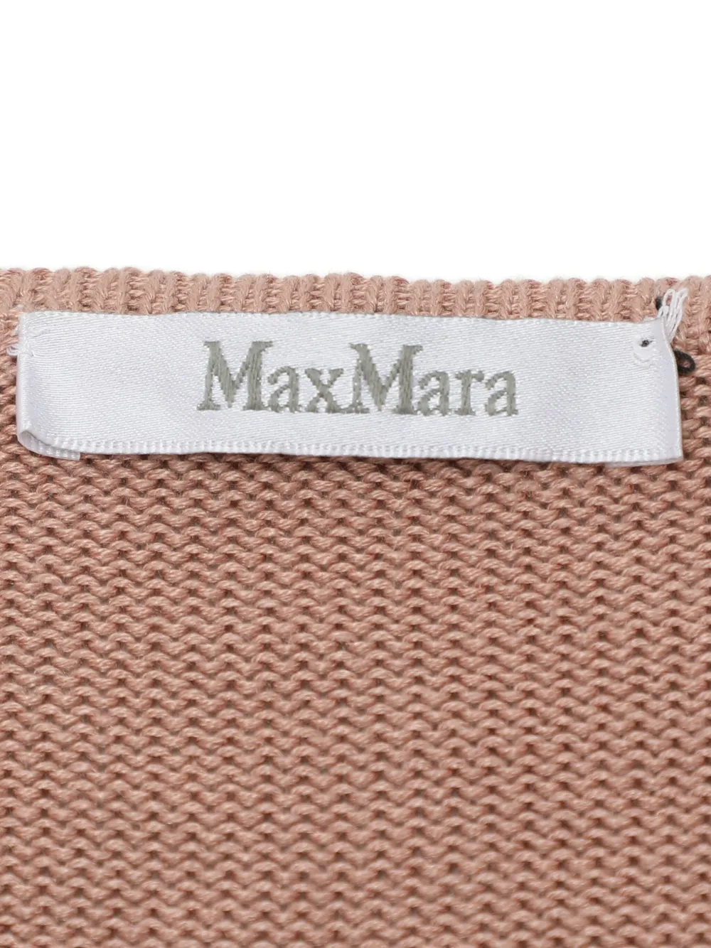 Pre-owned Max Mara  Short-sleeve Knitted Top In Neutral