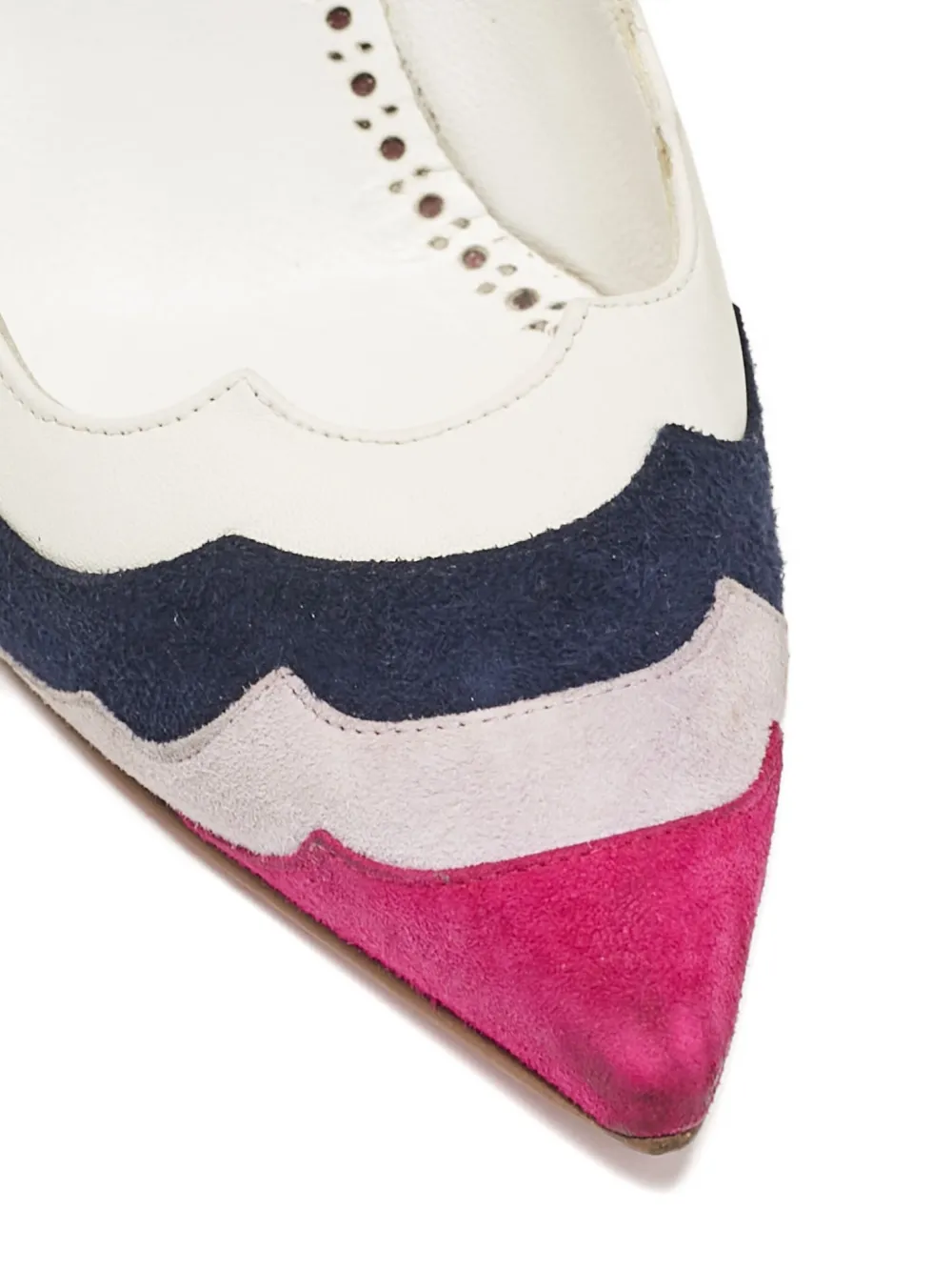 Pre-owned Manolo Blahnik 105mm Scalloped Pumps