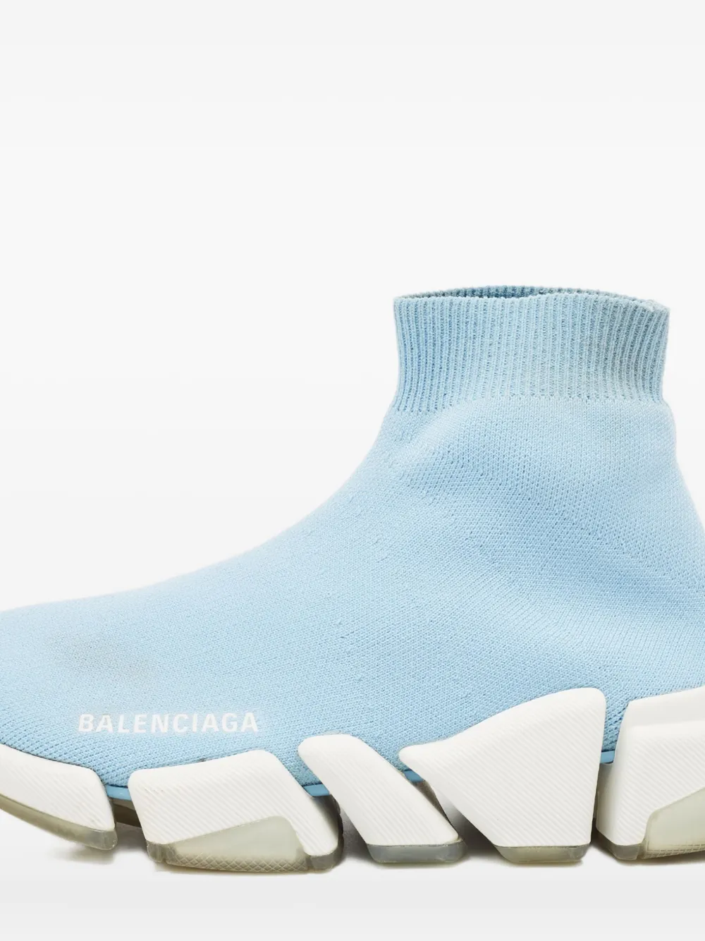 Balenciaga Pre-Owned knit-sock sneakers | Blue | Image 1