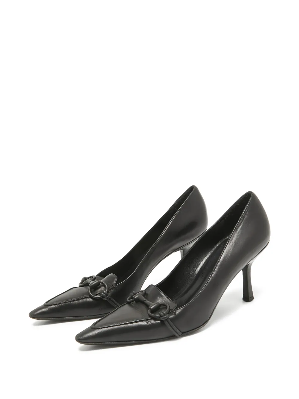 Gucci Pre-Owned 85mm Horsebit pumps - Zwart