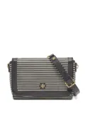 Tory Burch Kerrington striped crossbody bag - Black
