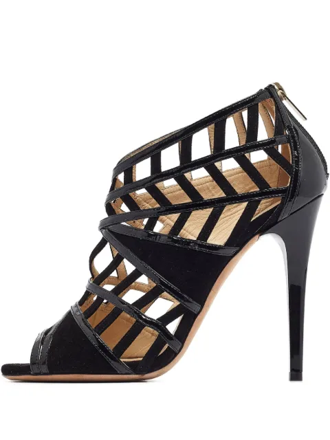 Jimmy Choo Pre-Owned zapatillas con abertura y tacón de 115mm