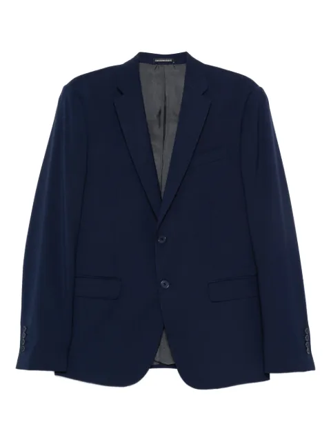 Emporio Armani virgin wool single-breasted suit