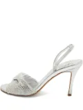 Giuseppe Zanotti Vintage 90mm Lilibeth Starlight rhinestone-embellished slingback sandals - Silver