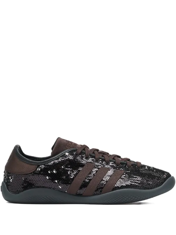 Wales Bonner Sequin-embellished Sneakers in Brown