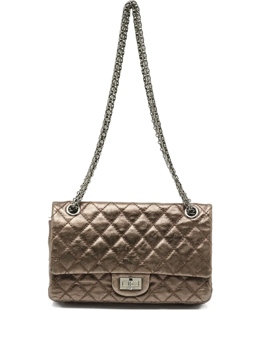 CHANEL Pre-Owned Reissue 2.55 ショルダーバッグ - ブラウン CHANEL Pre-Owned Reissue 2.55 ショルダーバッグ - ブラウン