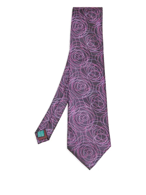 Valentino Garavani Pre-Owned jacquard-swirl silk tie
