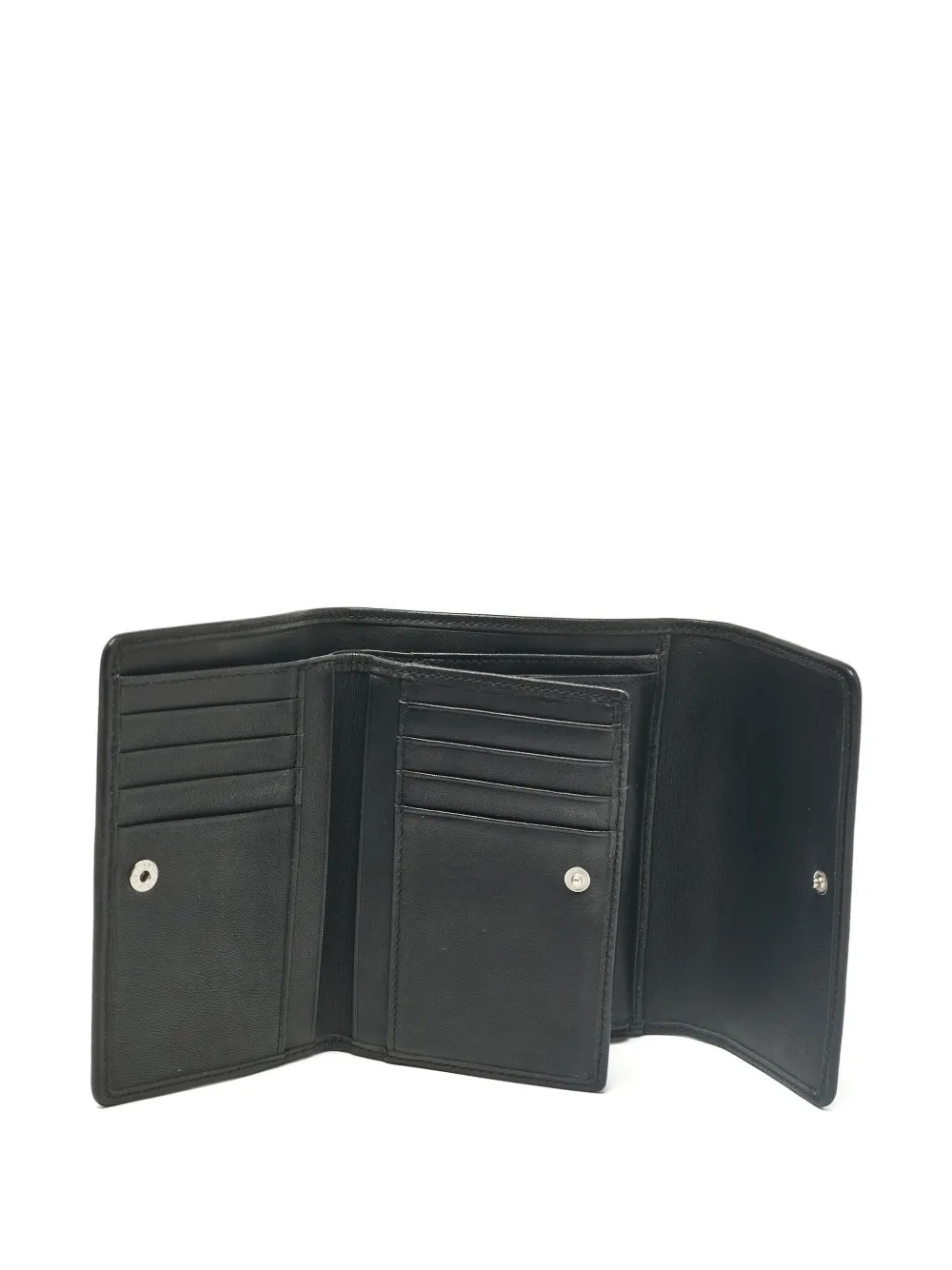 Pre-owned Aigner Vintage Monogram-pattern Wallet In Black