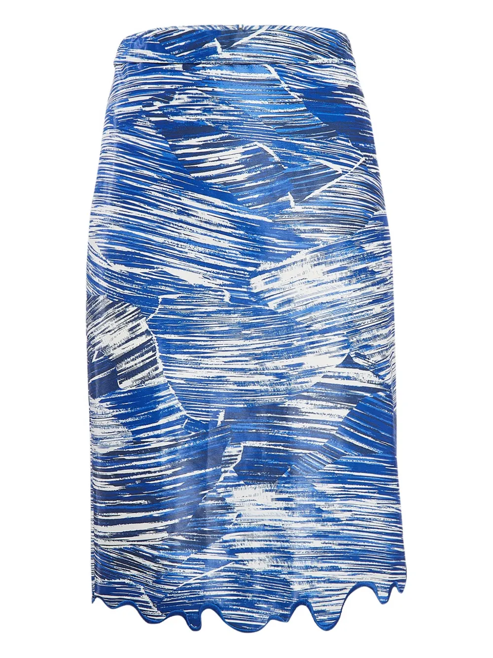 Kenzo Pre-Owned Gonna con stampa astratta - Blu