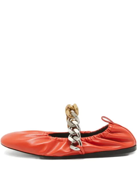Stella McCartney Pre-Owned Falabella chain-detail ballet flats
