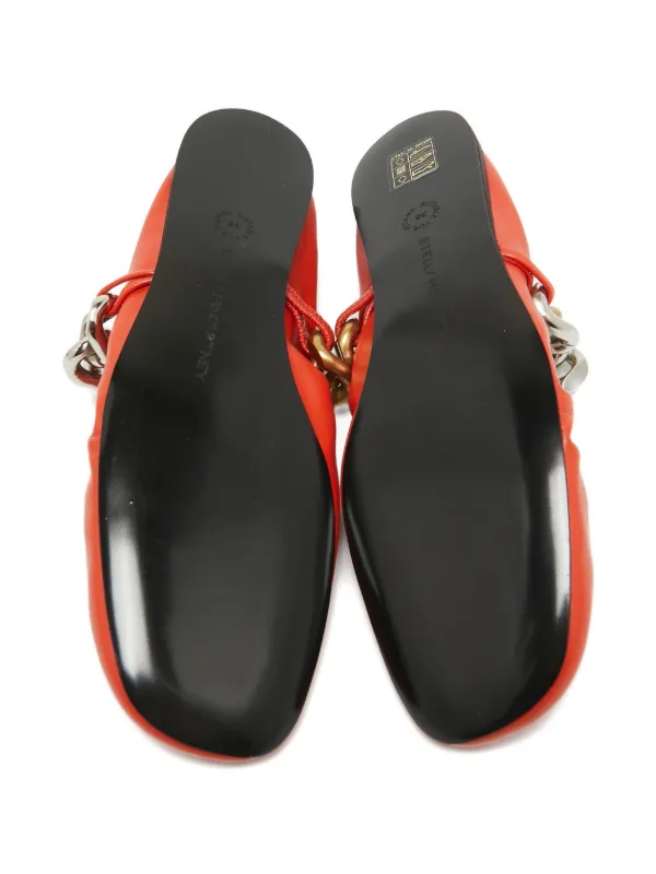Stella McCartney Pre-Owned Flats Falabella Naranja FARFETCH CO