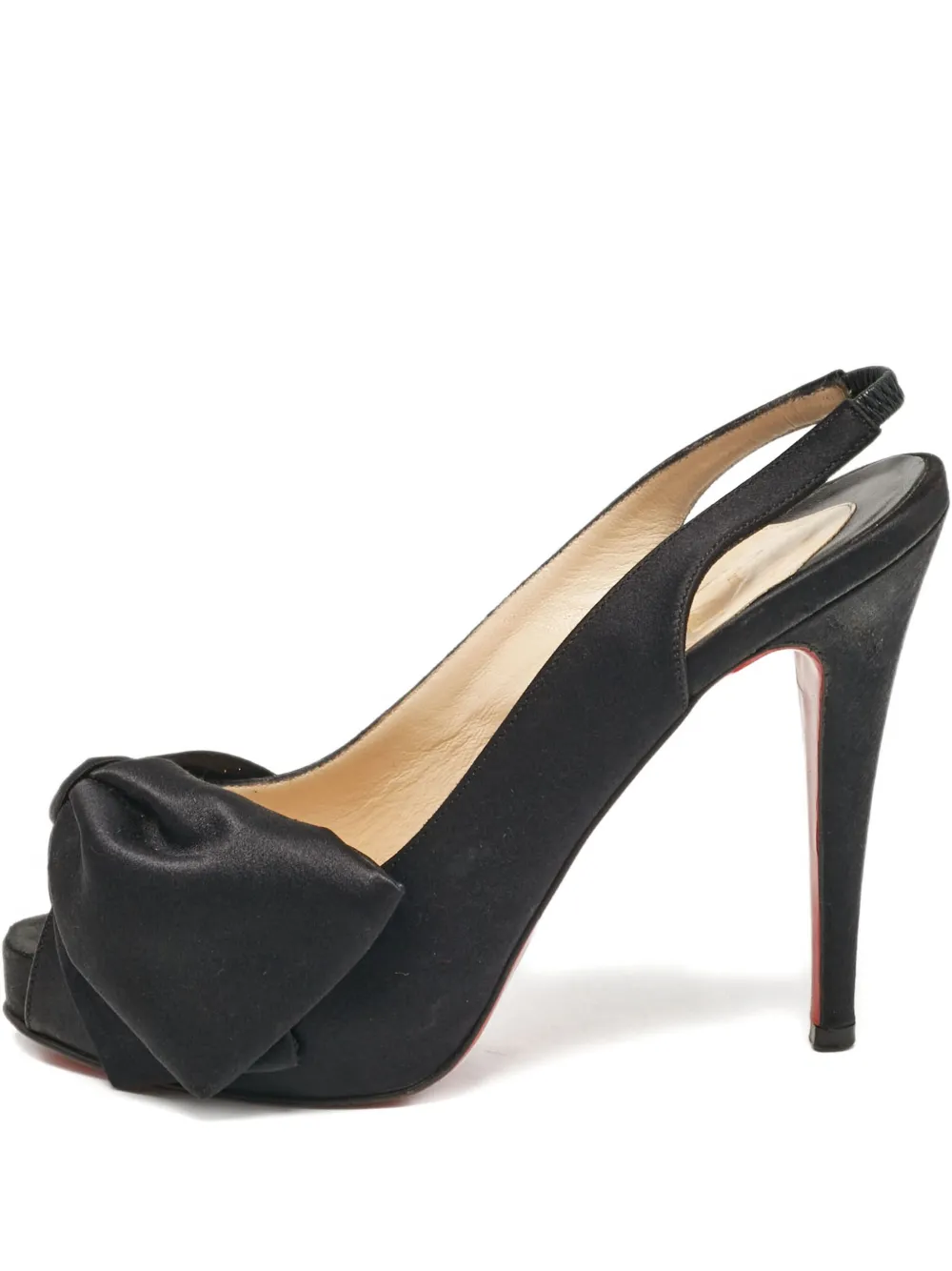 Pre-owned Christian Louboutin 2024 125mm Satin Sandals