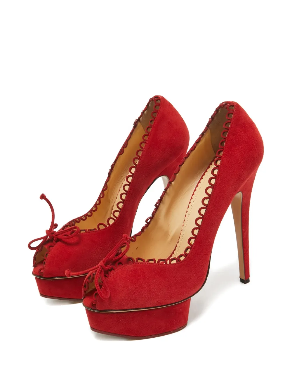 Charlotte Olympia scalloped bow platform pumps | Heeled Pumps | Image 2