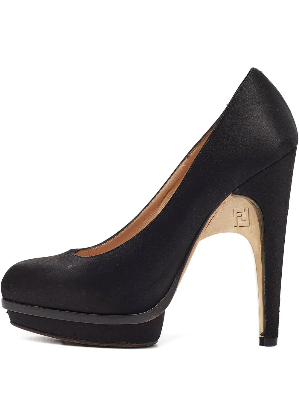 Pre-owned Fendi 110mm Leather Heeled Pumps