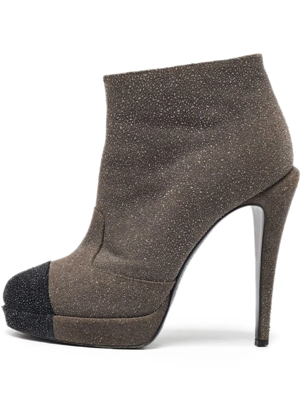 CHANEL Pre-Owned 140mm glitter pumps | Grey | Image 1