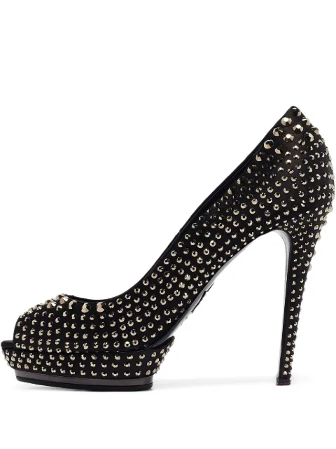 Le Silla 130mm leather pumps 
