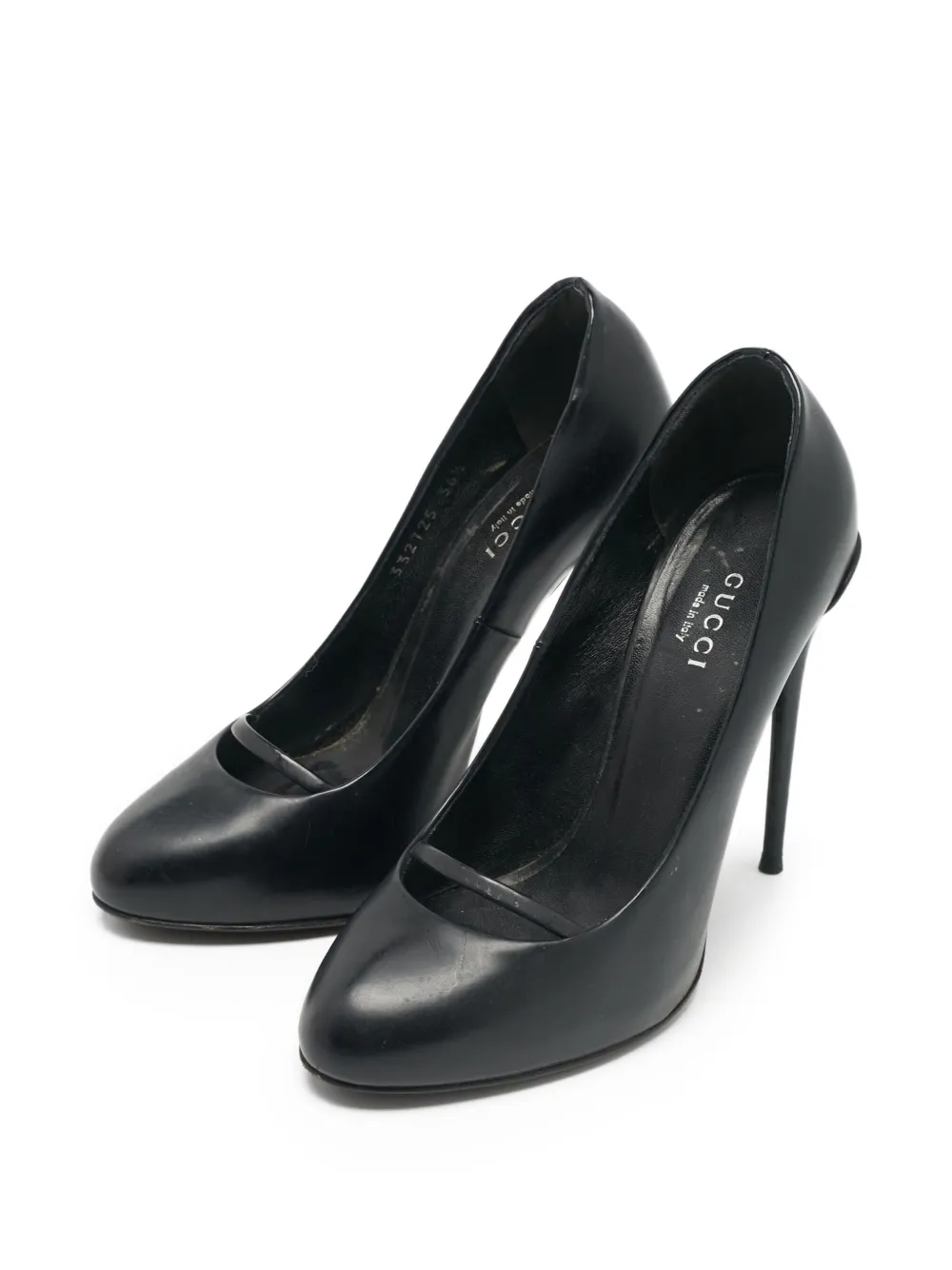 Gucci Pre-Owned Pumps met leren hak - Zwart
