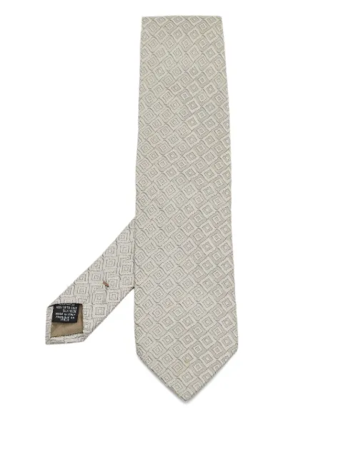 Giorgio Armani Pre-Owned geometric-pattern tie