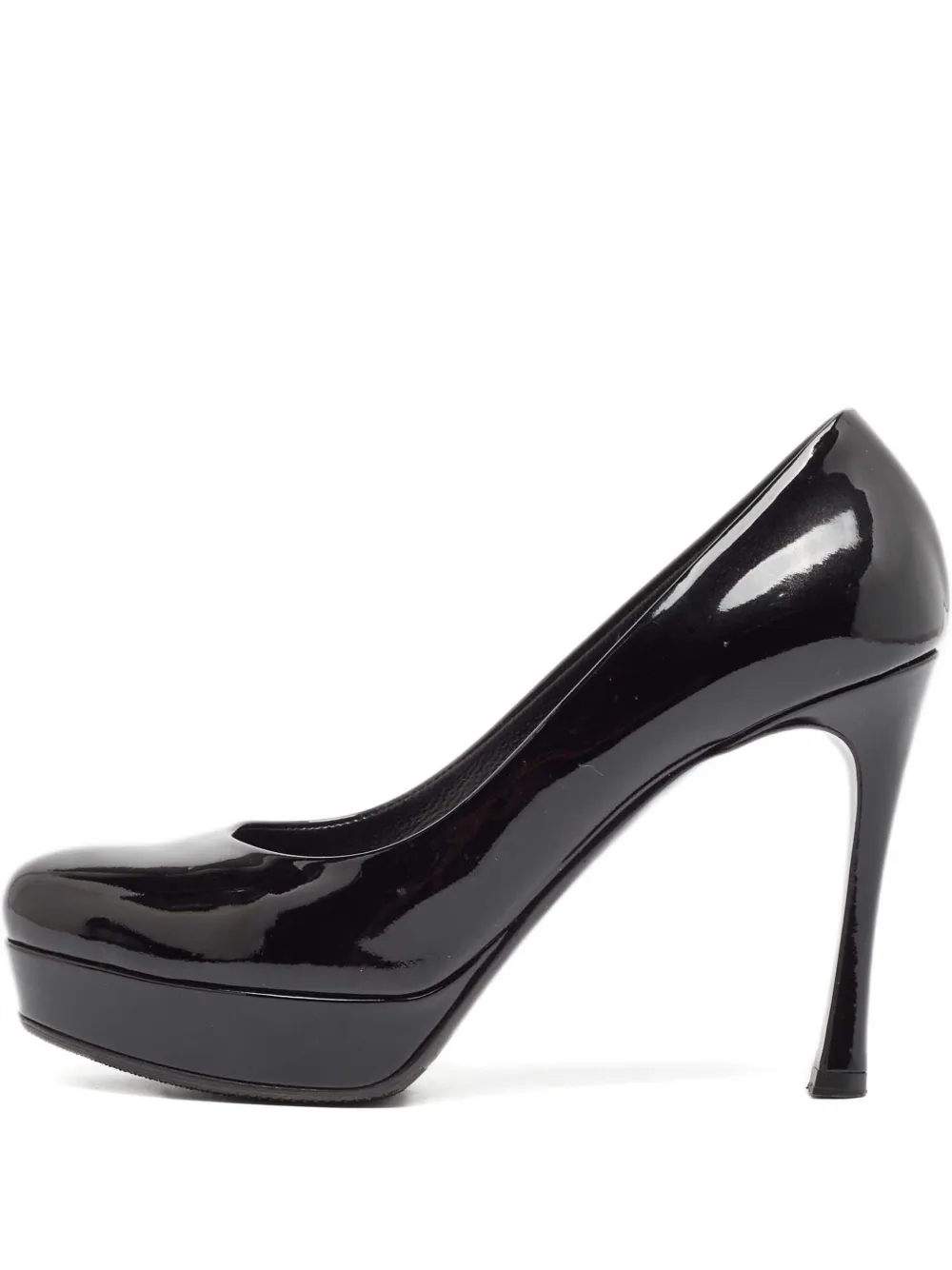Saint Laurent Pre-Owned 105mm patent-finish leather pumps | Black | Image 1