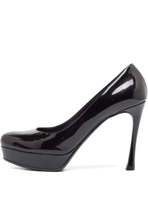 Saint Laurent Pre-Owned 105mm patent-finish leather pumps