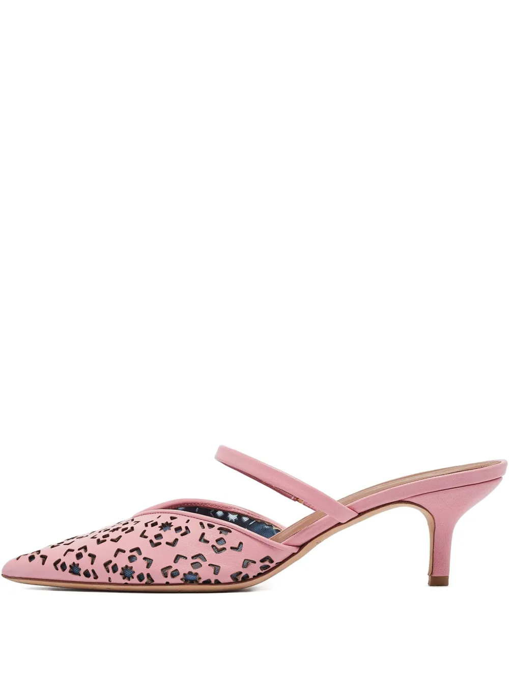 Malone Souliers leather heeled mules | Pink | Image 1