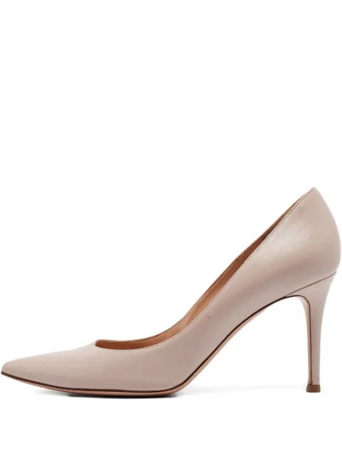 Gianvito Rossi 2024 leather pointed-toe pumps