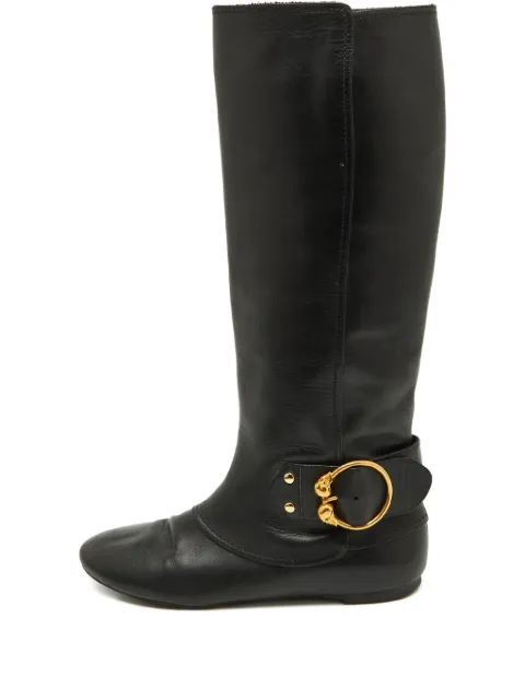 Alexander McQueen Pre-Owned buckled leather boots
