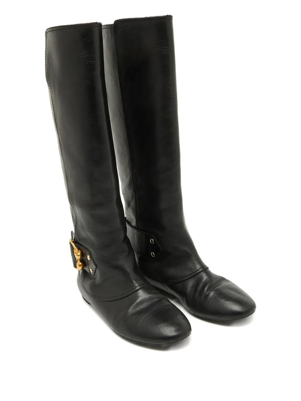 Alexander McQueen Pre-Owned buckled leather boots | Biker Boots | Image 2