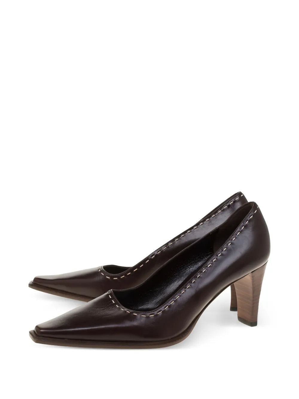 Gucci Pre-Owned 2023 70 mm leren pumps - Bruin