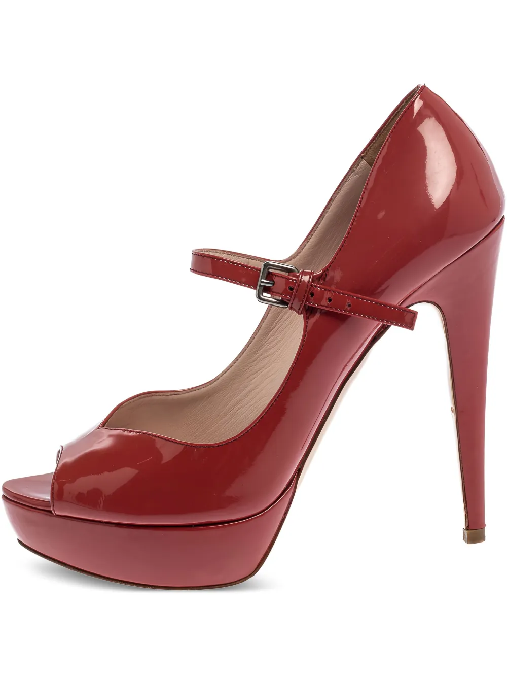 Miu Miu Pre-Owned 125mm leather pumps | Red | Image 1