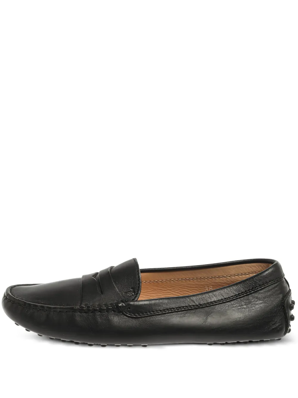 Tod's Vintage プレオウンド レザーペニーローファー - ブラック Tod's Vintage プレオウンド レザーペニーローファー - ブラック