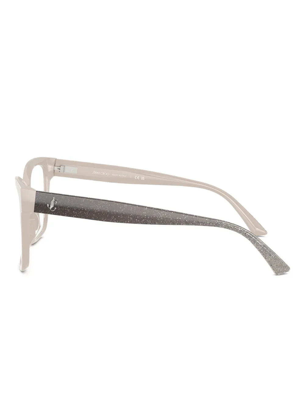 Jimmy Choo Eyewear Bril met vierkant montuur Beige