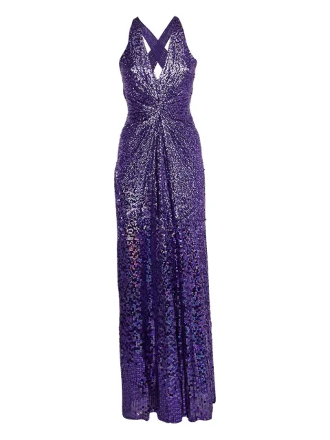 Jenny Packham 2010 pre-owned sequin halterneck dress