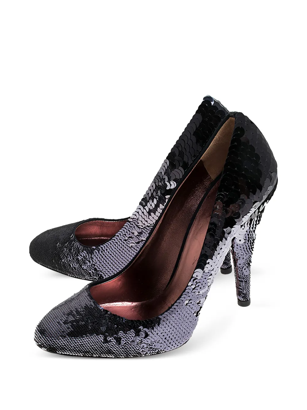 Miu Miu Pre-Owned 120 mm pumps met pailletten - Zwart