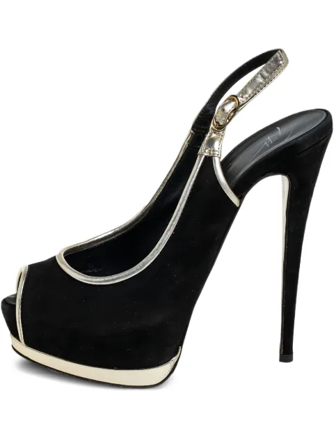 Giuseppe Zanotti 150mm suede slingback pumps