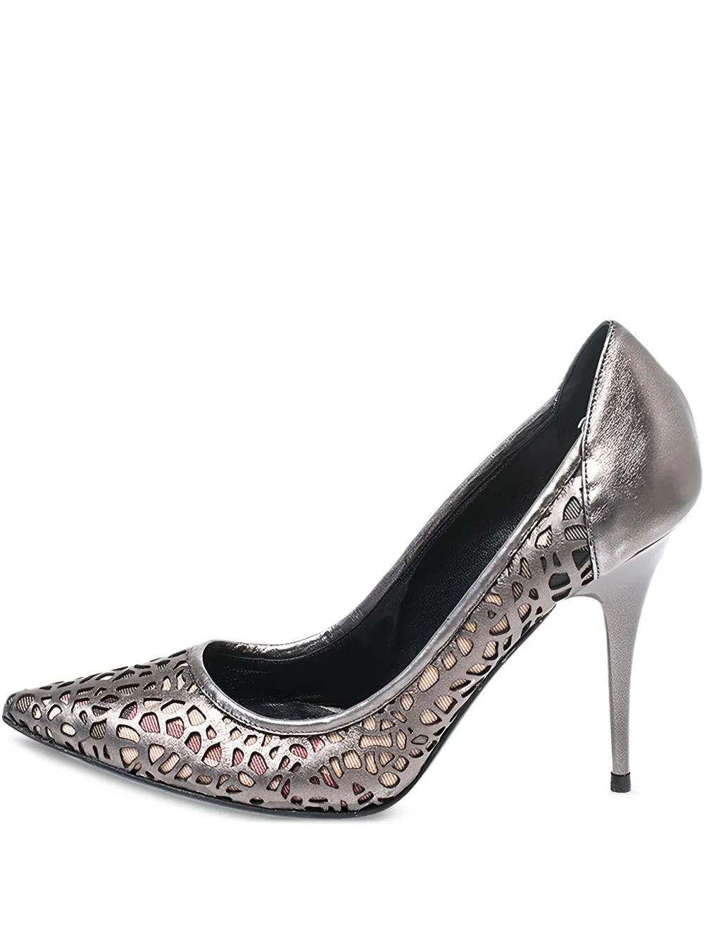 110mm Nova Check heeled pumps