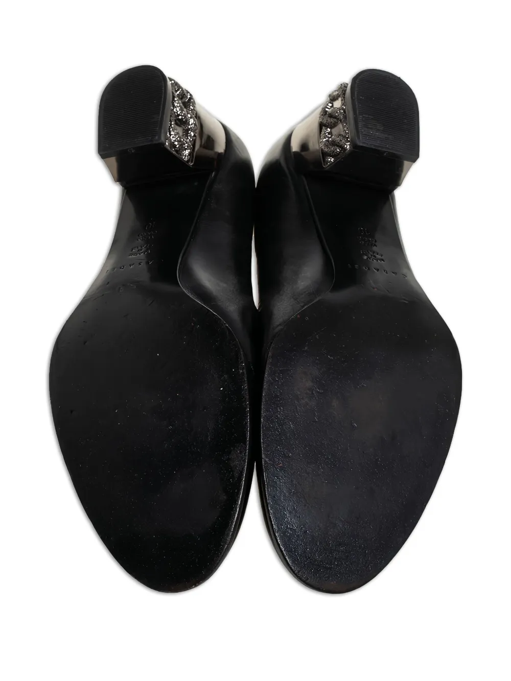 Pre-owned Casadei 50mm Leather Heeled Pumps In Black