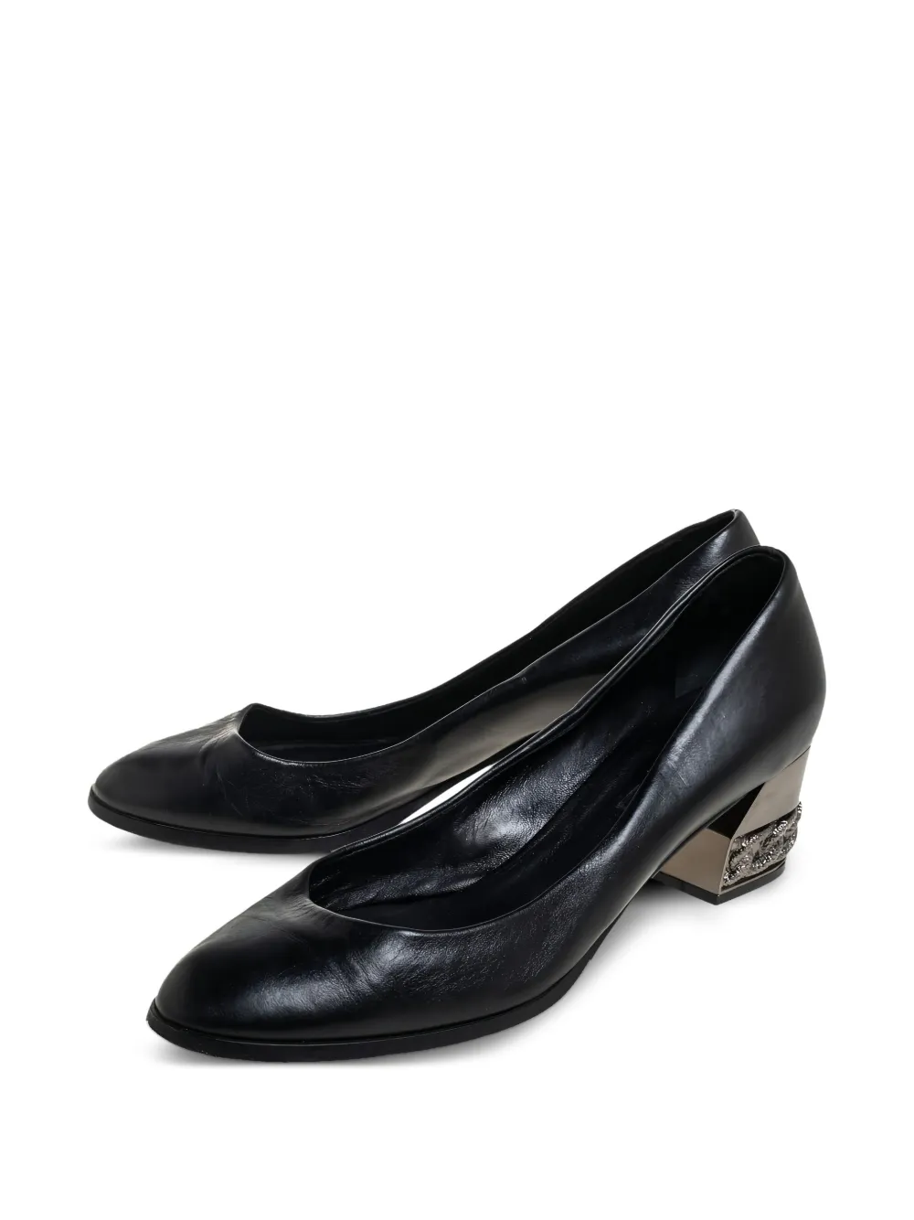 Casadei 50mm leather heeled pumps | Image 2