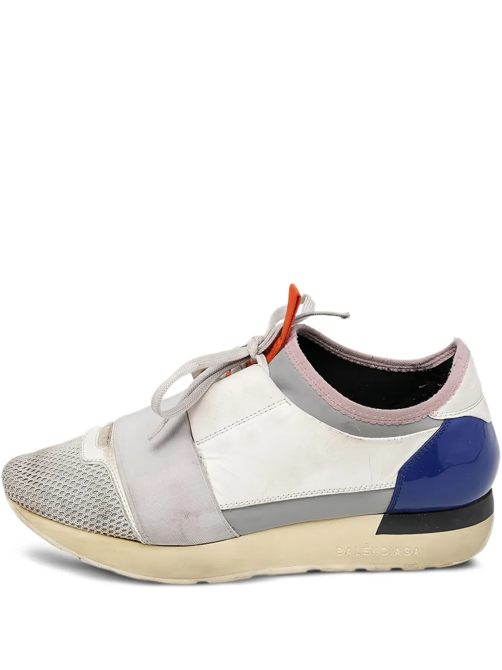 Balenciaga Pre-Owned Race Runner leather sneakers - Grigio
