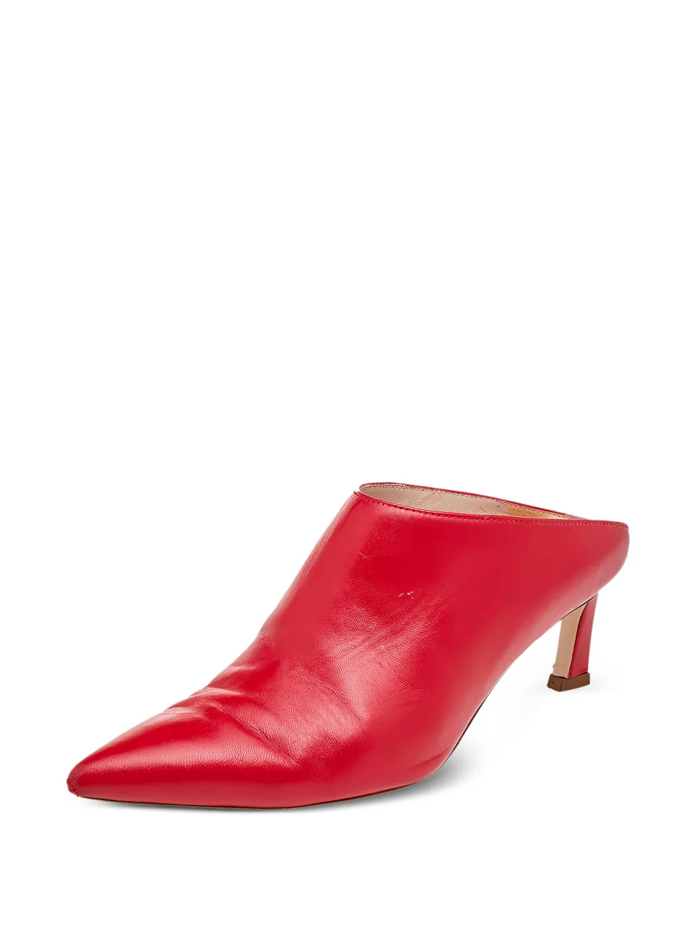 Stuart Weitzman pre-owned 60mm Mira pointed-toe leather mules | Image 2