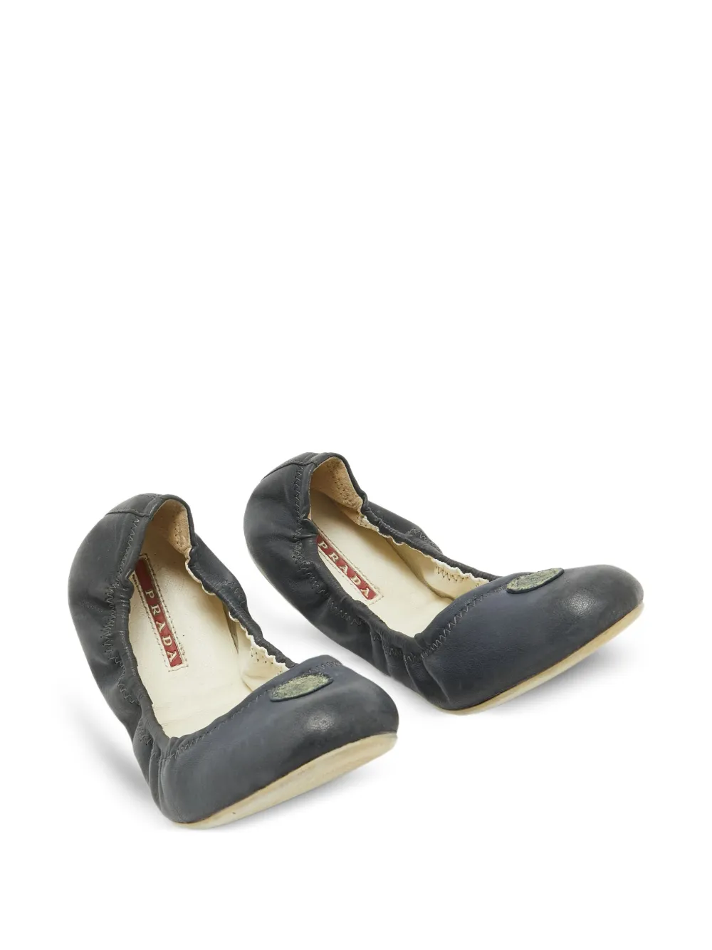 Prada Pre-Owned Leren ballerina's - Zwart