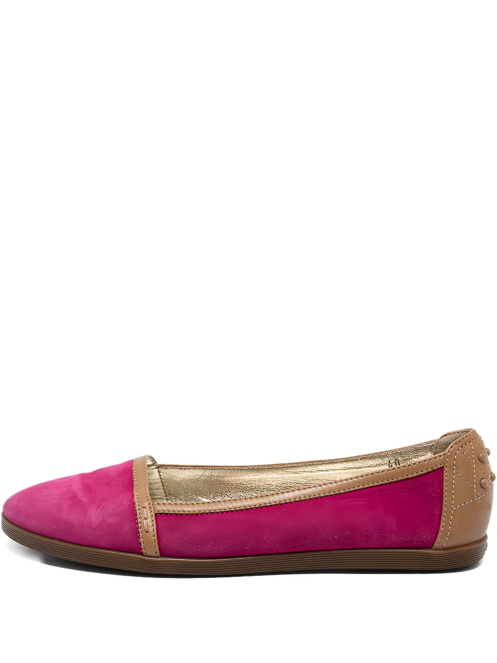 Tod's Vintage Pre-owned panelled flats - ピンク Tod's Vintage Pre-owned panelled flats - ピンク