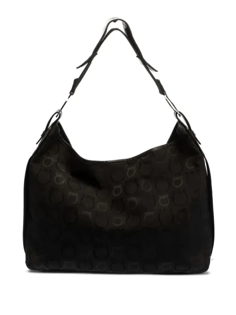 Ferragamo Pre-Owned Gancini-monogram shoulder bag