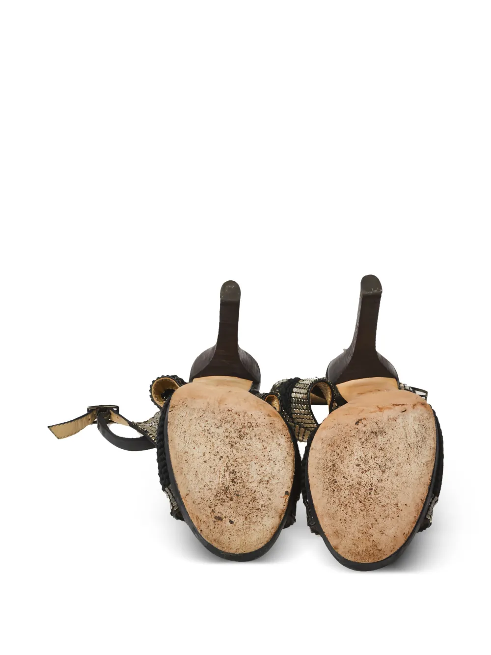 Jimmy Choo Pre-Owned メッシュ サンダル 120mm | ブラック | FARFETCH JP