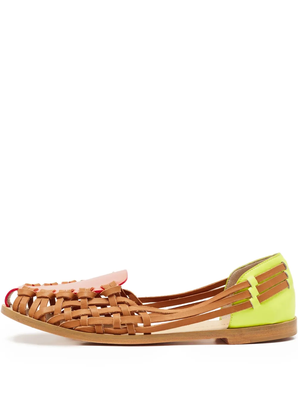Sophia Webster pre-owned colour-block loafers | Brown | Image 1